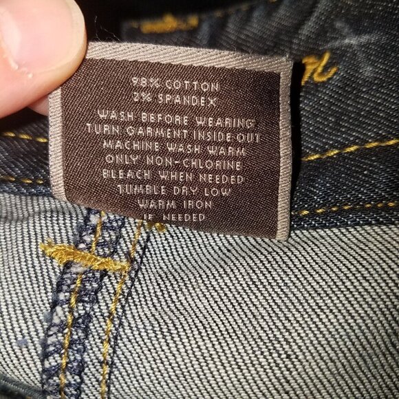 Ann Taylor Denim Capris Cropped Jeans Curvy Fit Lindsay Waist Size 6 Dark Wash - Picture 8 of 8